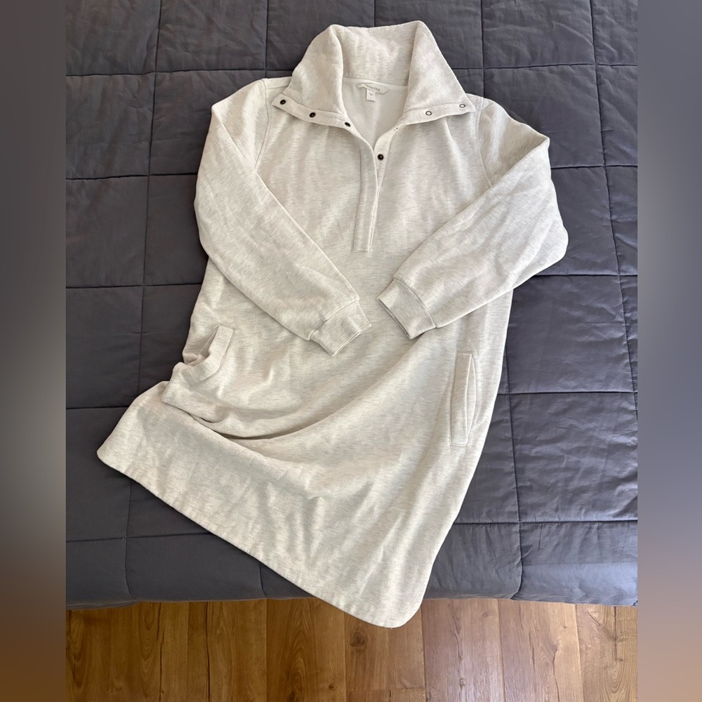 GARNET HILL sweatshirt terry dress